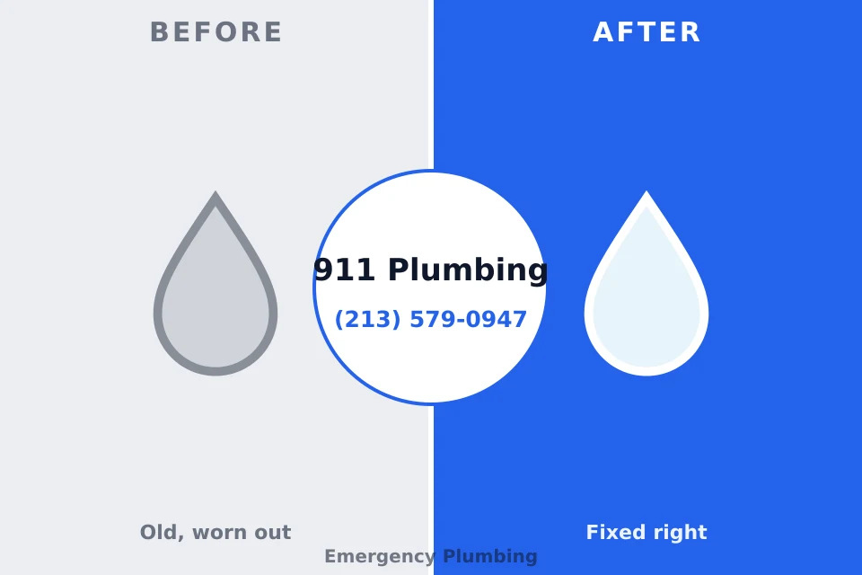 Before and after: plumbing company Shawano, WI